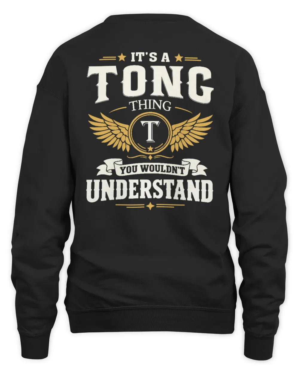TONG KT06-M008 It’s a [NAME] Thing – You Wouldn’t Understand | Personalized Vintage T-Shirt - Unisex Sweatshirt - Black