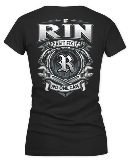 RIN AP81-K4-626 - Personalized Ahmed Quote Apparel “If Ahmed Can't Fix It, No One Can” - Women's V-Neck T-Shirt - Black