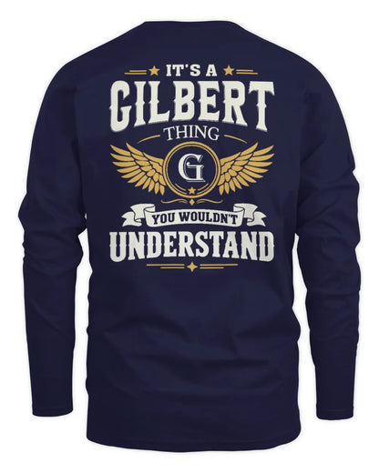 GILBERT KT06-M008 It’s a [NAME] Thing – You Wouldn’t Understand | Personalized Vintage T-Shirt - Men's Long Sleeved T-Shirt - Navy