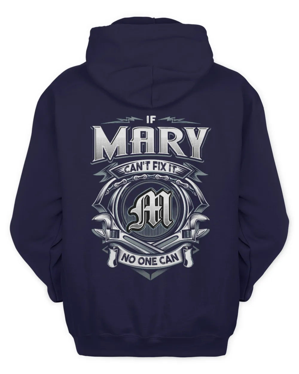 MARY AP81-K4-626 - Personalized Ahmed Quote Apparel “If Ahmed Can't Fix It, No One Can” - Unisex Hoodie - Navy