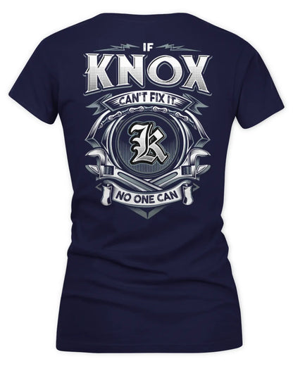 KNOX AP81-K4-626 - Personalized Ahmed Quote Apparel “If Ahmed Can't Fix It, No One Can” - Women's V-Neck T-Shirt - Navy