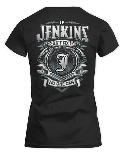 JENKINS AP81-K4-626 - Personalized Ahmed Quote Apparel “If Ahmed Can't Fix It, No One Can” - Women's Standard T-Shirt - Black