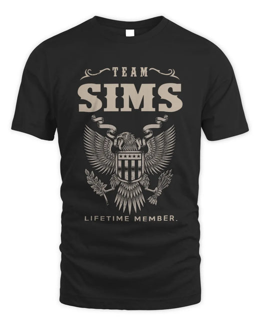 SIMS TP06-K82 – Personalized Classic Style Apparel “Team NAME Lifetime Member”