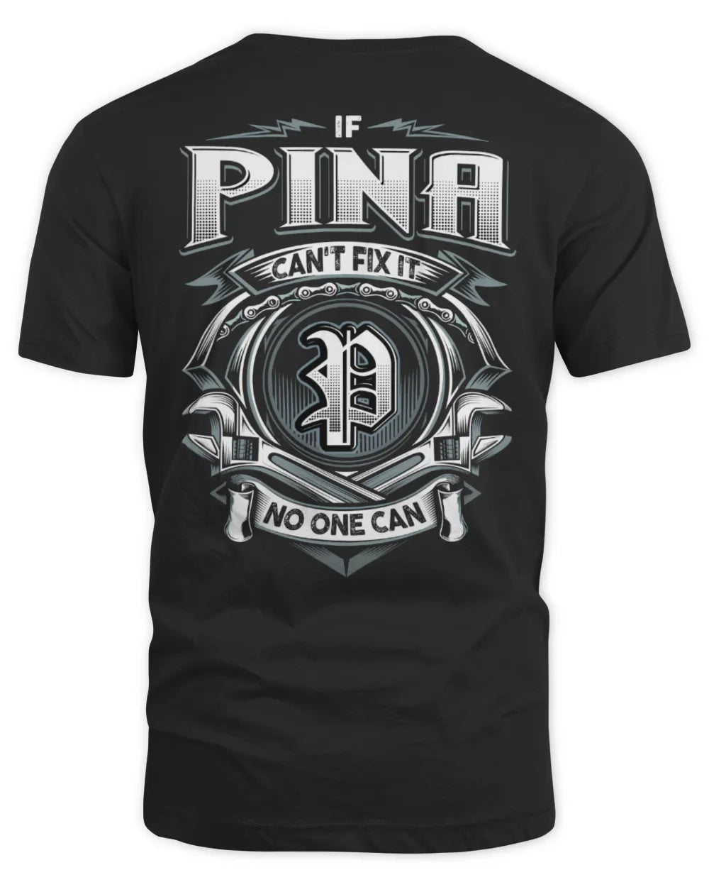 PINA AP81-K4-626 - Personalized Ahmed Quote Apparel “If Ahmed Can't Fix It, No One Can” - Unisex Standard T-Shirt - Black