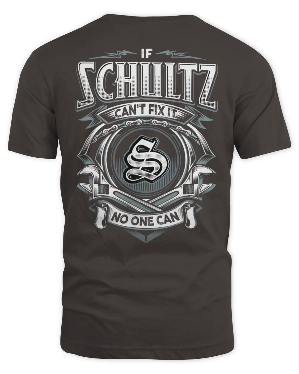 SCHULTZ AP81-K4-626 - Personalized Ahmed Quote Apparel “If Ahmed Can't Fix It, No One Can” - Unisex Standard T-Shirt - Dark Chocolate