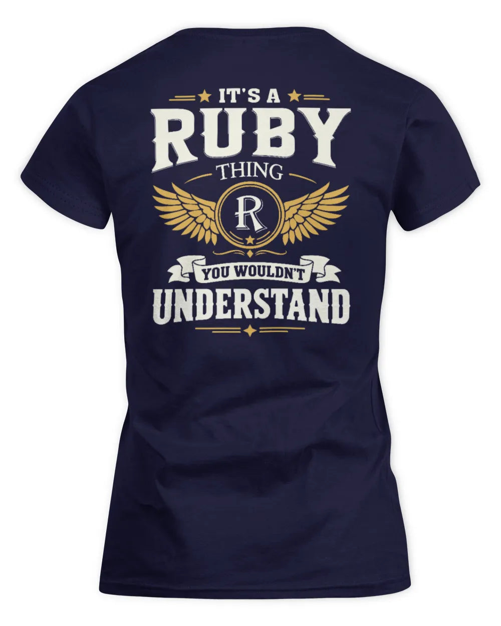 RUBY KT06-M008 It’s a [NAME] Thing – You Wouldn’t Understand | Personalized Vintage T-Shirt - Women's Standard T-Shirt - Navy