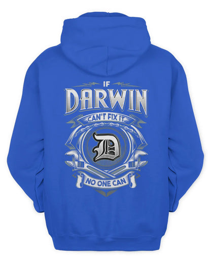 DARWIN AP81-K4-626 - Personalized Ahmed Quote Apparel “If Ahmed Can't Fix It, No One Can” - Unisex Hoodie - Royal