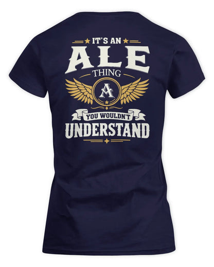 ALE KT06-M008 It’s a [NAME] Thing – You Wouldn’t Understand | Personalized Vintage T-Shirt - Women's Standard T-Shirt - Navy