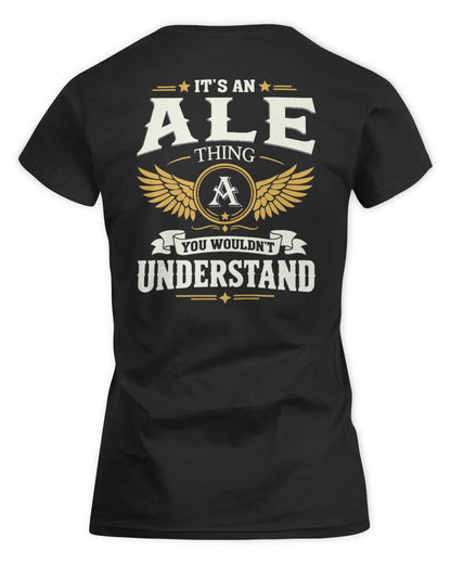 ALE KT06-M008 It’s a [NAME] Thing – You Wouldn’t Understand | Personalized Vintage T-Shirt - Women's Standard T-Shirt - Black