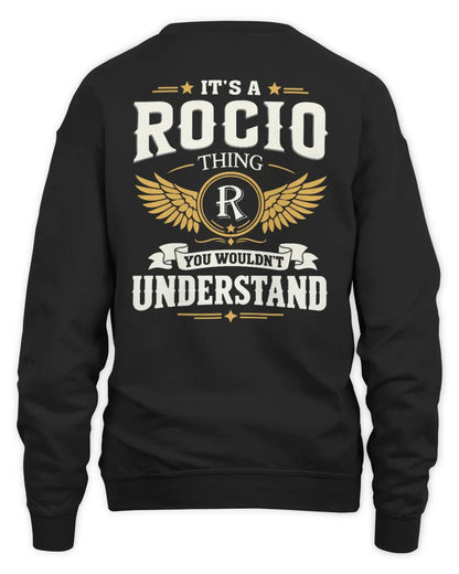 ROCIO KT06-M008 It’s a [NAME] Thing – You Wouldn’t Understand | Personalized Vintage T-Shirt - Unisex Sweatshirt - Black