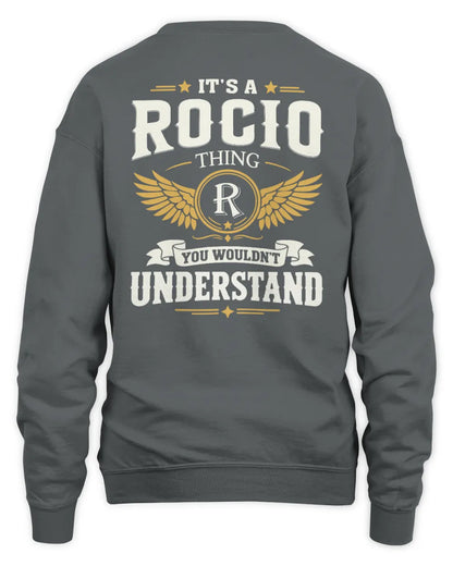 ROCIO KT06-M008 It’s a [NAME] Thing – You Wouldn’t Understand | Personalized Vintage T-Shirt - Unisex Sweatshirt - Charcoal