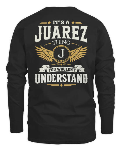 JUAREZ KT06-M008 It’s a [NAME] Thing – You Wouldn’t Understand | Personalized Vintage T-Shirt - Men's Long Sleeved T-Shirt - Black