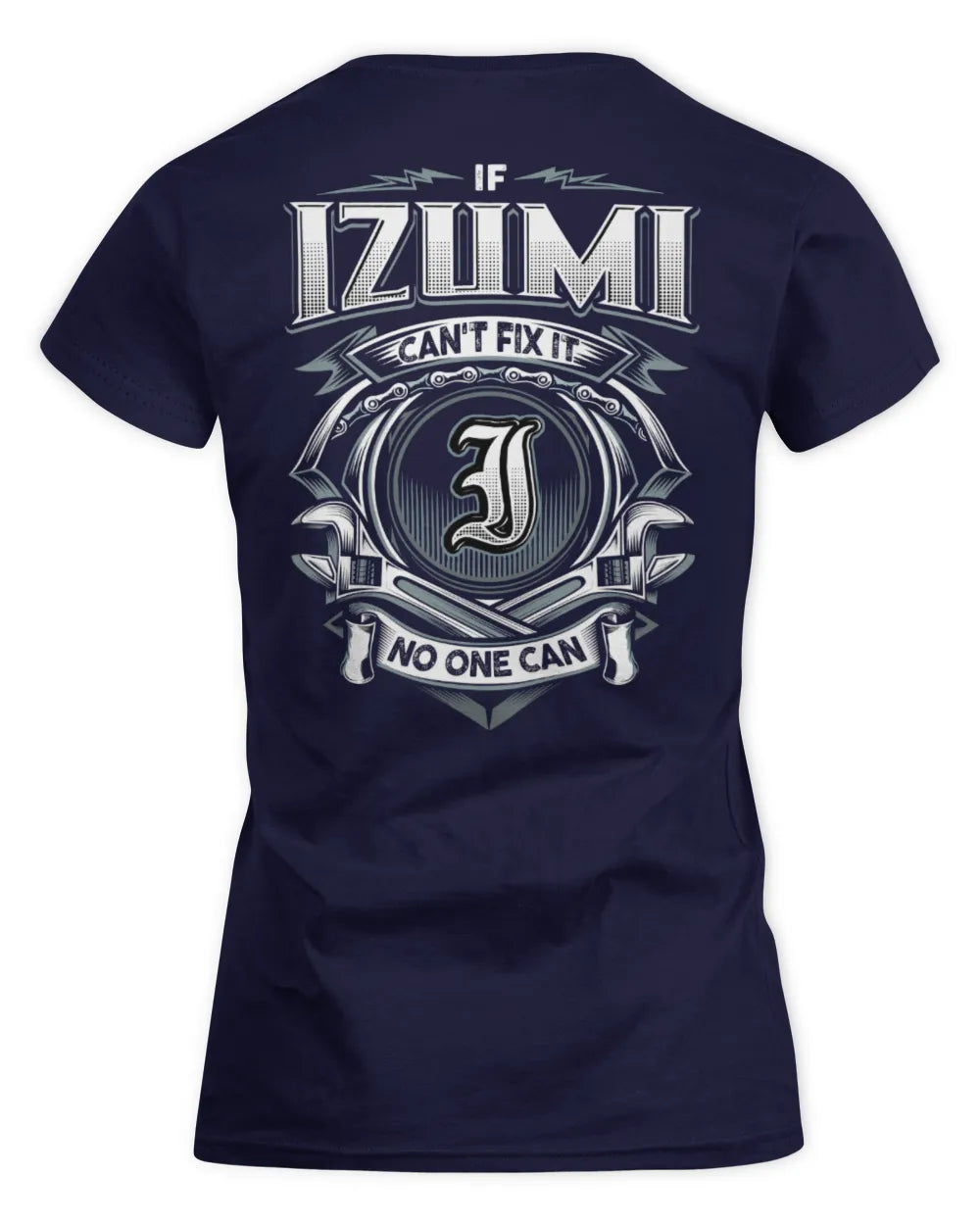 IZUMI AP81-K4-626 - Personalized Ahmed Quote Apparel “If Ahmed Can't Fix It, No One Can” - Women's Standard T-Shirt - Navy