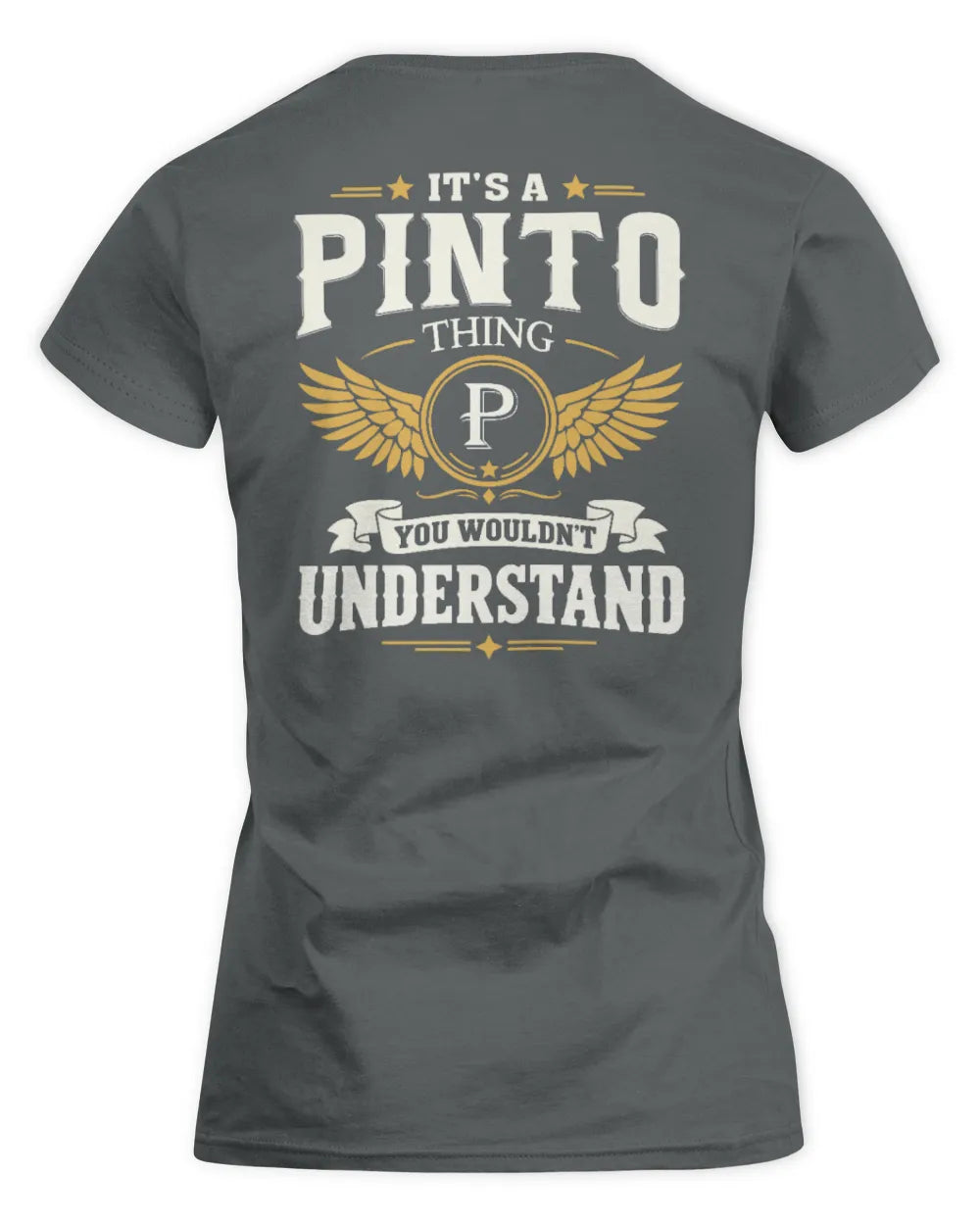 PINTO KT06-M008 It’s a [NAME] Thing – You Wouldn’t Understand | Personalized Vintage T-Shirt - Women's Standard T-Shirt - Charcoal