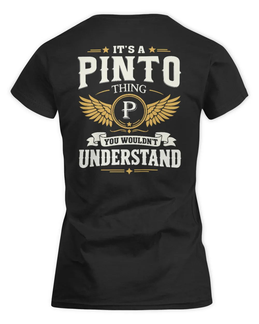 PINTO KT06-M008 It’s a [NAME] Thing – You Wouldn’t Understand | Personalized Vintage T-Shirt - Women's Standard T-Shirt - Black