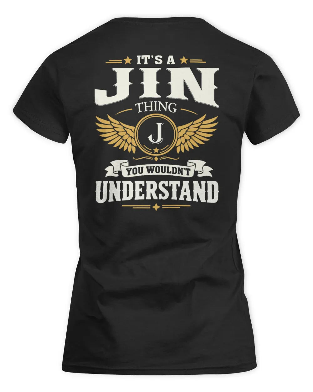 JIN KT06-M008 It’s a [NAME] Thing – You Wouldn’t Understand | Personalized Vintage T-Shirt - Women's Standard T-Shirt - Black