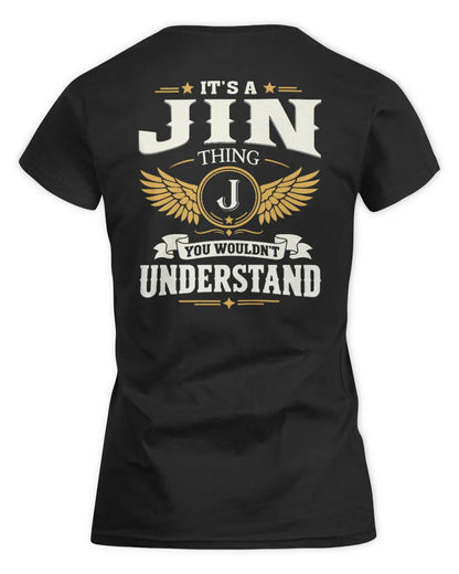 JIN KT06-M008 It’s a [NAME] Thing – You Wouldn’t Understand | Personalized Vintage T-Shirt - Women's Standard T-Shirt - Black