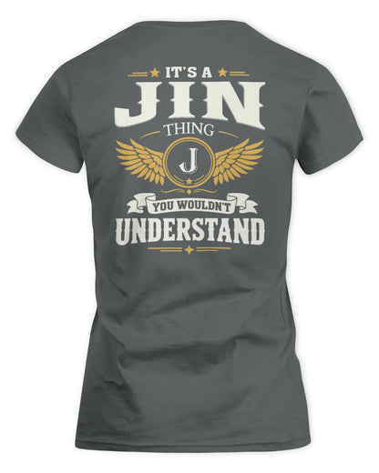 JIN KT06-M008 It’s a [NAME] Thing – You Wouldn’t Understand | Personalized Vintage T-Shirt - Women's Standard T-Shirt - Charcoal