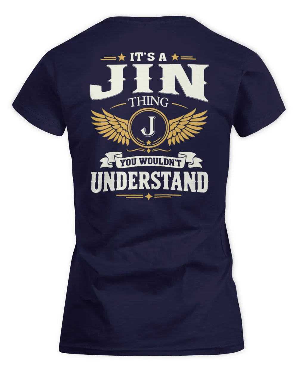 JIN KT06-M008 It’s a [NAME] Thing – You Wouldn’t Understand | Personalized Vintage T-Shirt - Women's Standard T-Shirt - Navy