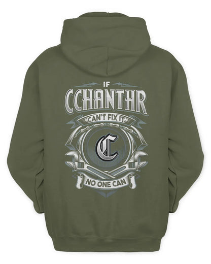 CCHANTHR AP81-K4-626 - Personalized Ahmed Quote Apparel “If Ahmed Can't Fix It, No One Can” - Unisex Hoodie - Military Green