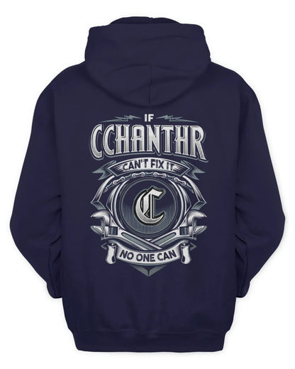 CCHANTHR AP81-K4-626 - Personalized Ahmed Quote Apparel “If Ahmed Can't Fix It, No One Can” - Unisex Hoodie - Navy