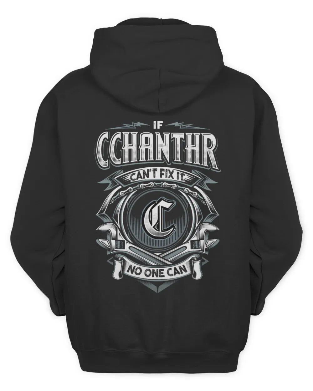 CCHANTHR AP81-K4-626 - Personalized Ahmed Quote Apparel “If Ahmed Can't Fix It, No One Can” - Unisex Hoodie - Black