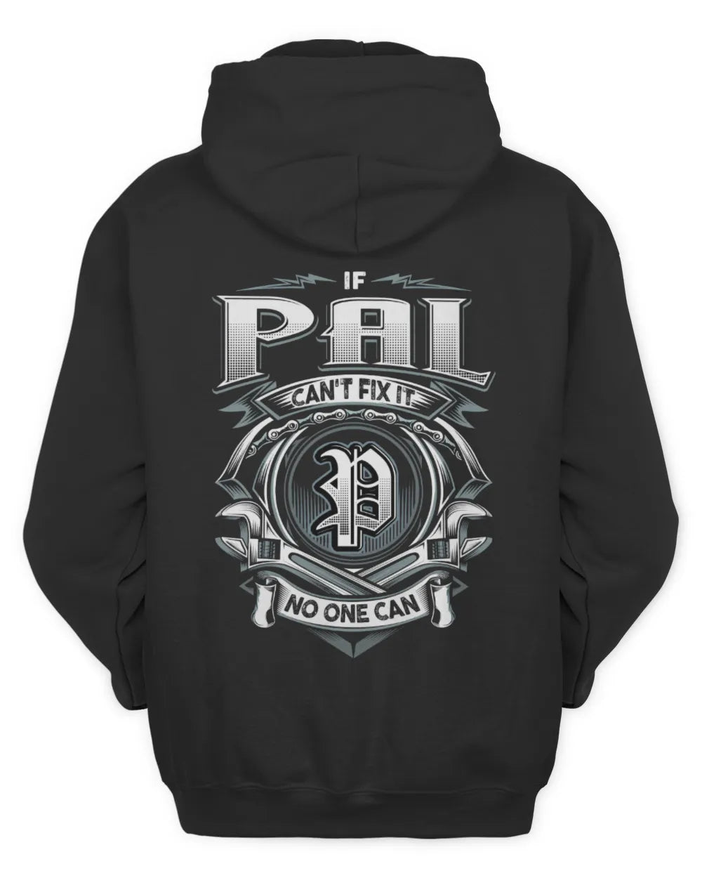 PAL AP81-K4-626 - Personalized Ahmed Quote Apparel “If Ahmed Can't Fix It, No One Can” - Unisex Hoodie - Black