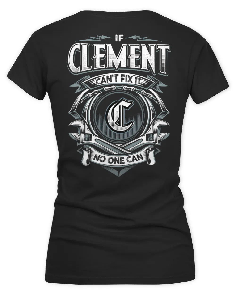 CLEMENT AP81-K4-626 - Personalized Ahmed Quote Apparel “If Ahmed Can't Fix It, No One Can” - Women's V-Neck T-Shirt - Black