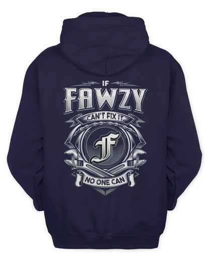 FAWZY AP81-K4-626 - Personalized Ahmed Quote Apparel “If Ahmed Can't Fix It, No One Can” - Unisex Hoodie - Navy