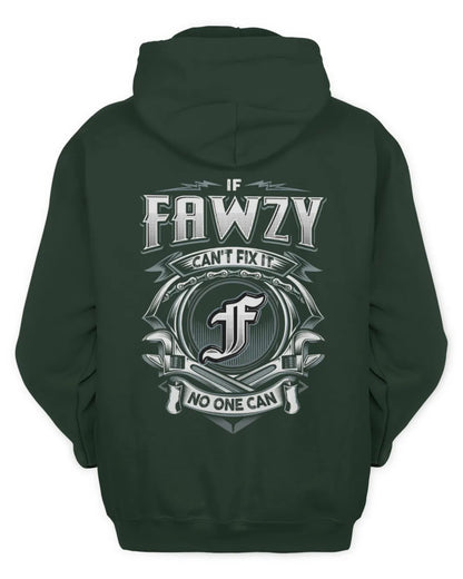 FAWZY AP81-K4-626 - Personalized Ahmed Quote Apparel “If Ahmed Can't Fix It, No One Can” - Unisex Hoodie - Forest Green