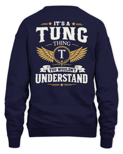 TUNG KT06-M008 It’s a [NAME] Thing – You Wouldn’t Understand | Personalized Vintage T-Shirt - Unisex Sweatshirt - Navy