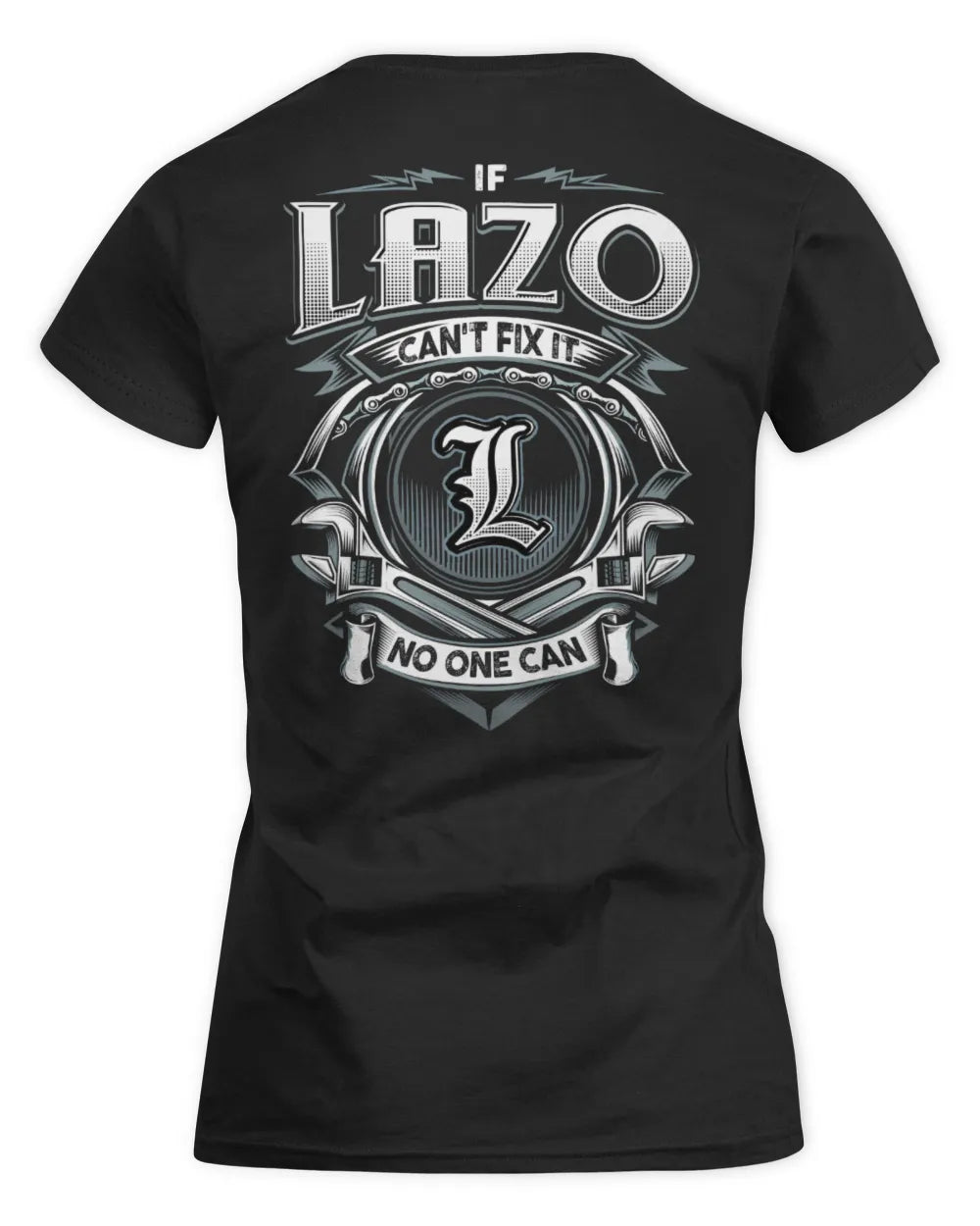 LAZO AP81-K4-626 - Personalized Ahmed Quote Apparel “If Ahmed Can't Fix It, No One Can” - Women's Standard T-Shirt - Black