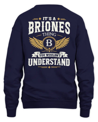 BRIONES KT06-M008 It’s a [NAME] Thing – You Wouldn’t Understand | Personalized Vintage T-Shirt - Unisex Sweatshirt - Navy
