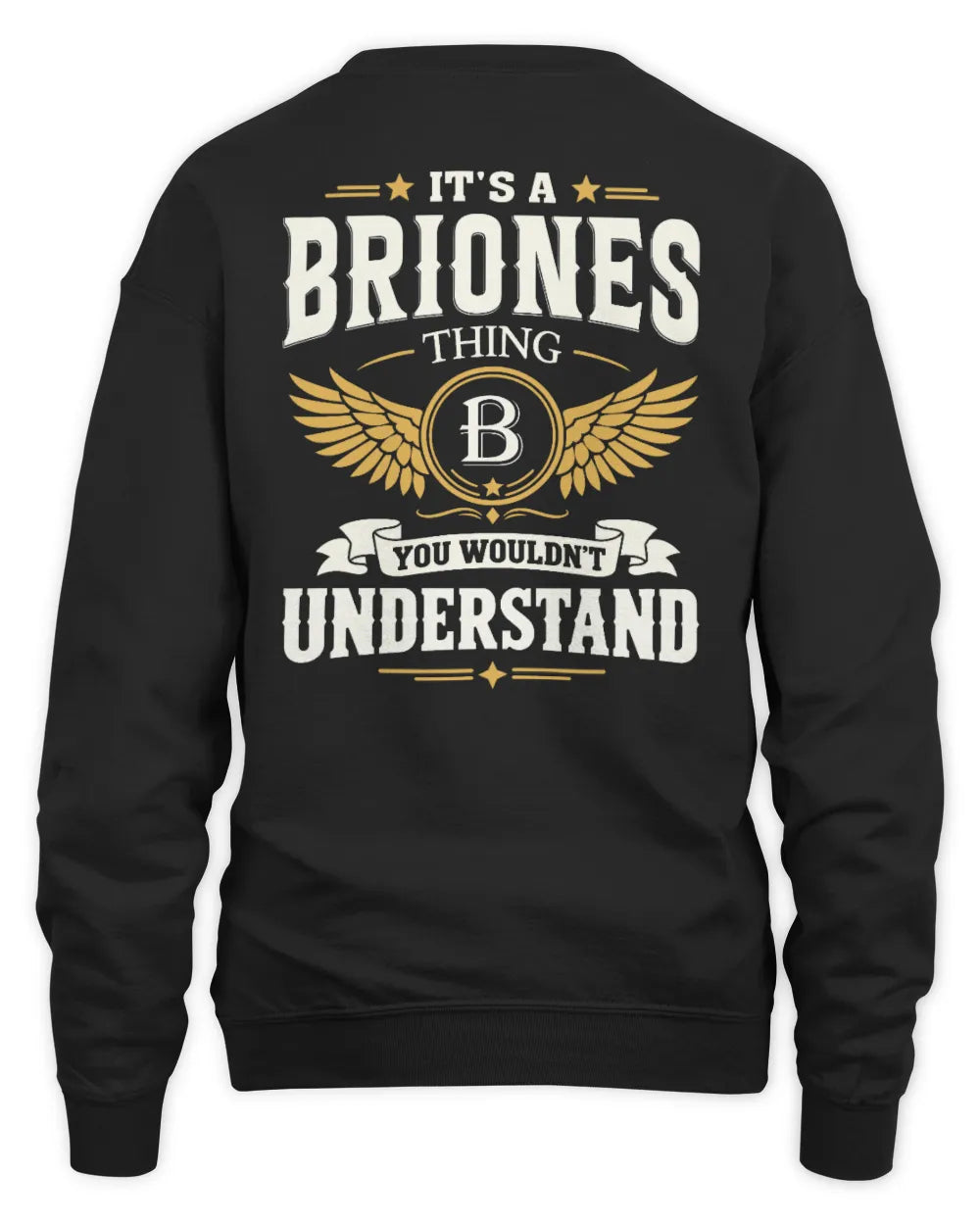 BRIONES KT06-M008 It’s a [NAME] Thing – You Wouldn’t Understand | Personalized Vintage T-Shirt - Unisex Sweatshirt - Black