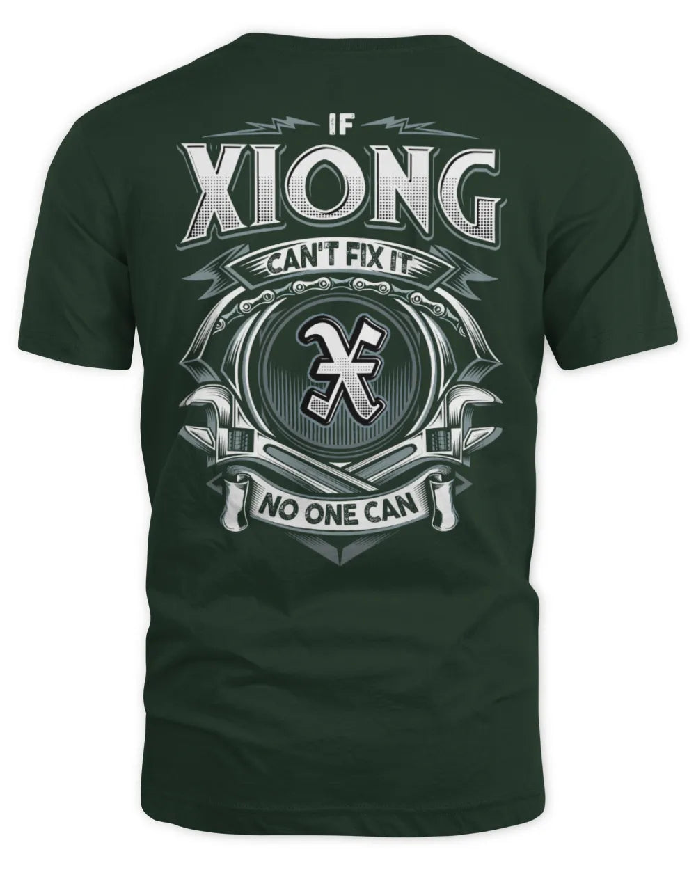 XIONG AP81-K4-626 - Personalized Ahmed Quote Apparel “If Ahmed Can't Fix It, No One Can” - Unisex Standard T-Shirt - Forest Green