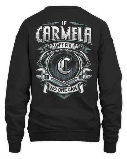 CARMELA AP81-K4-626 - Personalized Ahmed Quote Apparel “If Ahmed Can't Fix It, No One Can” - Unisex Sweatshirt - Black