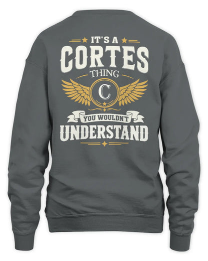 CORTES KT06-M008 It’s a [NAME] Thing – You Wouldn’t Understand | Personalized Vintage T-Shirt - Unisex Sweatshirt - Charcoal