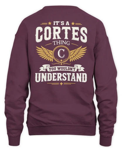 CORTES KT06-M008 It’s a [NAME] Thing – You Wouldn’t Understand | Personalized Vintage T-Shirt - Unisex Sweatshirt - Maroon