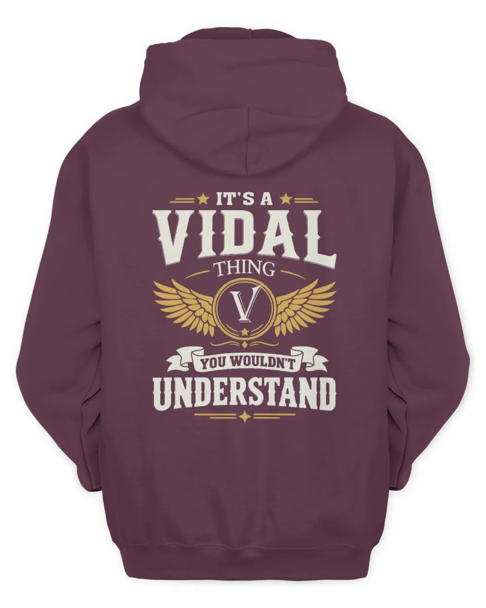 VIDAL KT06-M008 It’s a [NAME] Thing – You Wouldn’t Understand | Personalized Vintage T-Shirt - Unisex Hoodie - Maroon