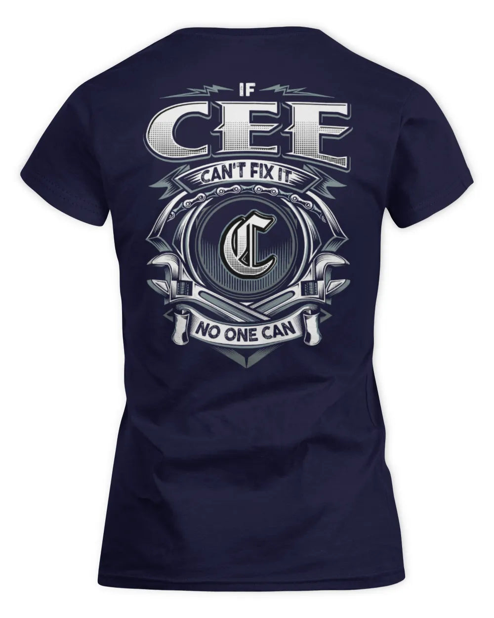 CEE AP81-K4-626 - Personalized Ahmed Quote Apparel “If Ahmed Can't Fix It, No One Can” - Women's Standard T-Shirt - Navy