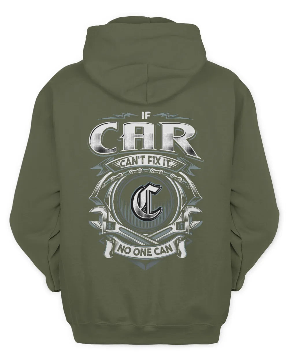 CAR AP81-K4-626 - Personalized Ahmed Quote Apparel “If Ahmed Can't Fix It, No One Can” - Unisex Hoodie - Military Green