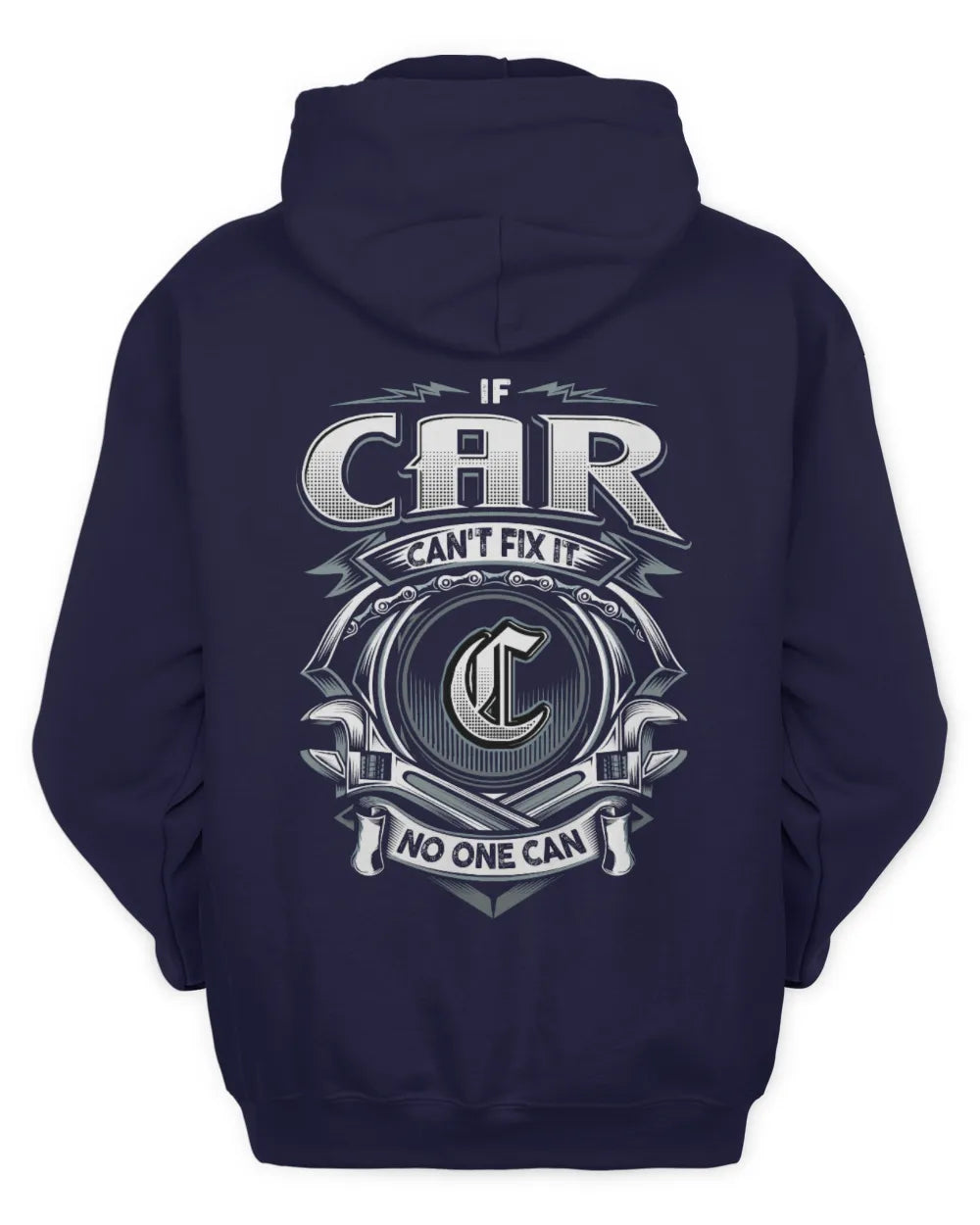 CAR AP81-K4-626 - Personalized Ahmed Quote Apparel “If Ahmed Can't Fix It, No One Can” - Unisex Hoodie - Navy