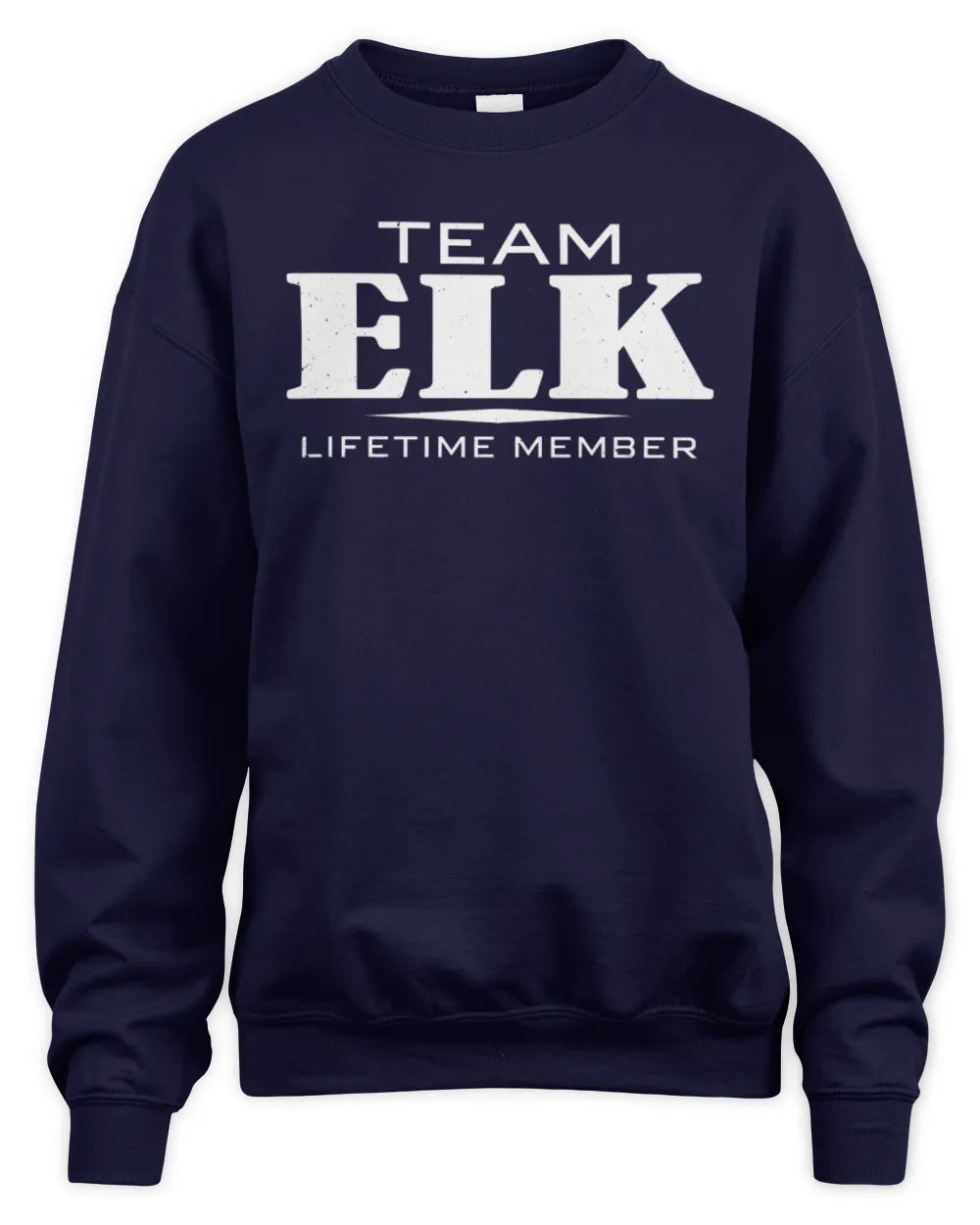 ELK BL62-K4-128 - Personalized “Team NAME Lifetime Member” - Unisex Sweatshirt - Navy