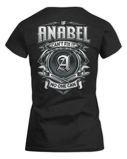 ANABEL AP81-K4-626 - Personalized Ahmed Quote Apparel “If Ahmed Can't Fix It, No One Can” - Women's Standard T-Shirt - Black