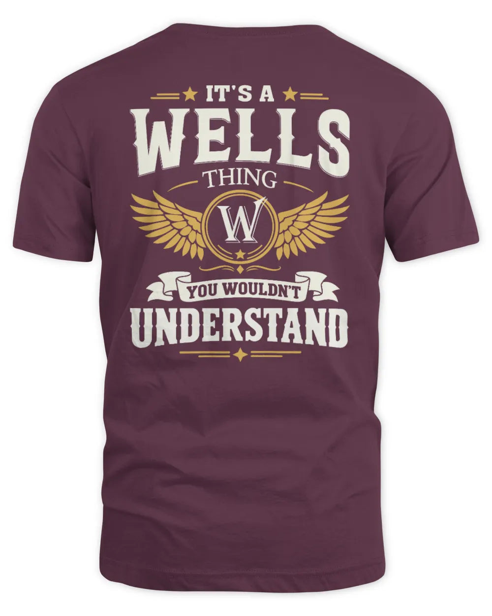WELLS KT06-M008 It’s a [NAME] Thing – You Wouldn’t Understand | Personalized Vintage T-Shirt - Unisex Standard T-Shirt - Maroon