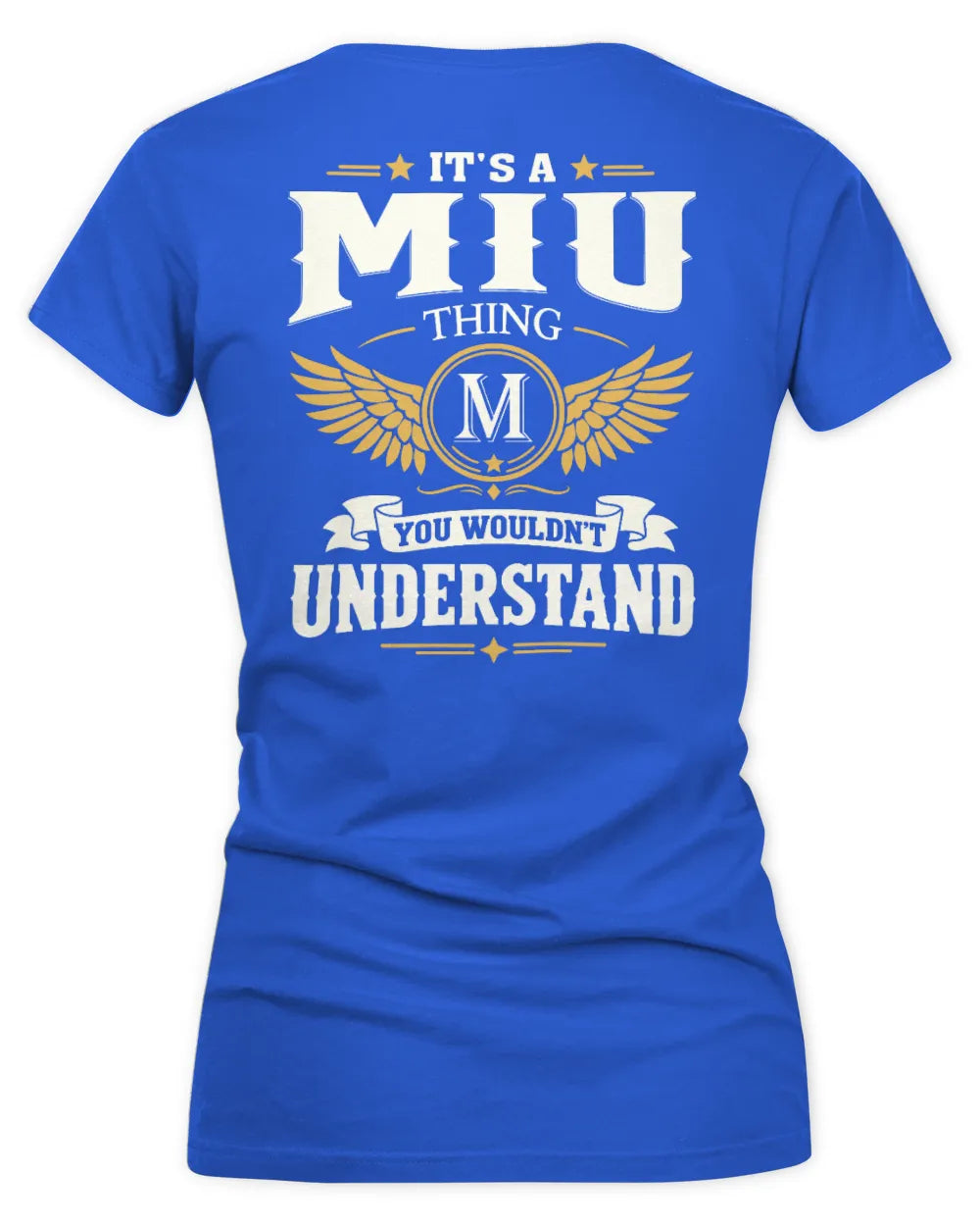 MIU KT06-M008 It’s a [NAME] Thing – You Wouldn’t Understand | Personalized Vintage T-Shirt - Women's V-Neck T-Shirt - Royal