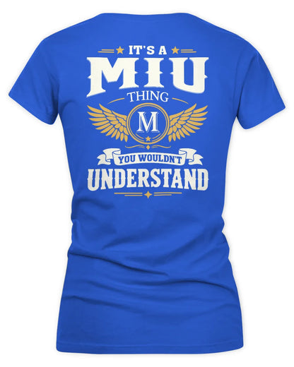 MIU KT06-M008 It’s a [NAME] Thing – You Wouldn’t Understand | Personalized Vintage T-Shirt - Women's V-Neck T-Shirt - Royal