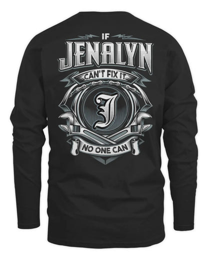 JENALYN AP81-K4-626 - Personalized Ahmed Quote Apparel “If Ahmed Can't Fix It, No One Can” - Men's Long Sleeved T-Shirt - Black
