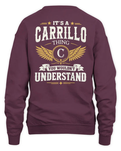 CARRILLO KT06-M008 It’s a [NAME] Thing – You Wouldn’t Understand | Personalized Vintage T-Shirt - Unisex Sweatshirt - Maroon