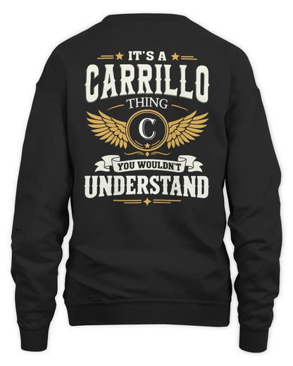 CARRILLO KT06-M008 It’s a [NAME] Thing – You Wouldn’t Understand | Personalized Vintage T-Shirt - Unisex Sweatshirt - Black